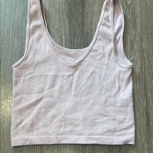 Aeropostale Pink Sleeveless Fitted Crop Tank Top
